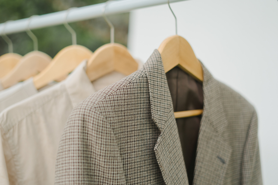 Stylish Coats Hanging on a Rock
